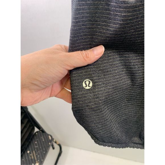 Lululemon Black Striped Racerback Top Size S - Picture 9 of 12